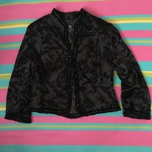 Sparkly ruffled evening jacket